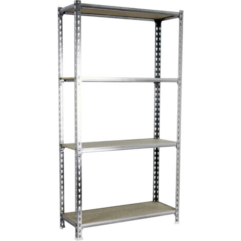 Estantería SIMONRACK Maderclick mini 4/400 1500 galva/madera