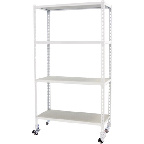 Estantería SIMONRACK Maderclick mobile superplus 4/300 1500 bco/mad