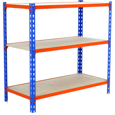 Estantería SIMONRACK Maderclick plus 3/500 900 azul/naranja/madera