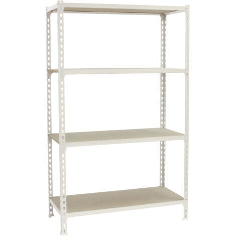Estantería SIMONRACK Maderclick plus 4/300 1500 blanco/madera