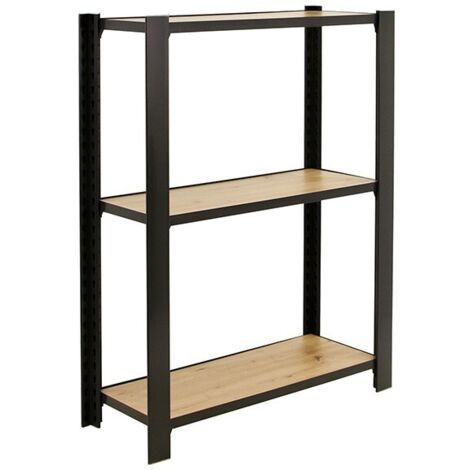 Estantería SIMONRACK Officlick 3/300 wood 800 antracita/roble nodi