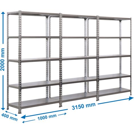 Estantería SIMONRACK SimonrackPack 3 simonclick plus 5/400 galva/galva