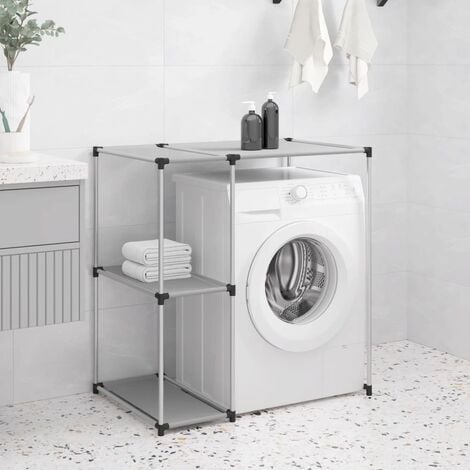 Maison Exclusive Armario de lavadora blanco 64x25,5x190 cm