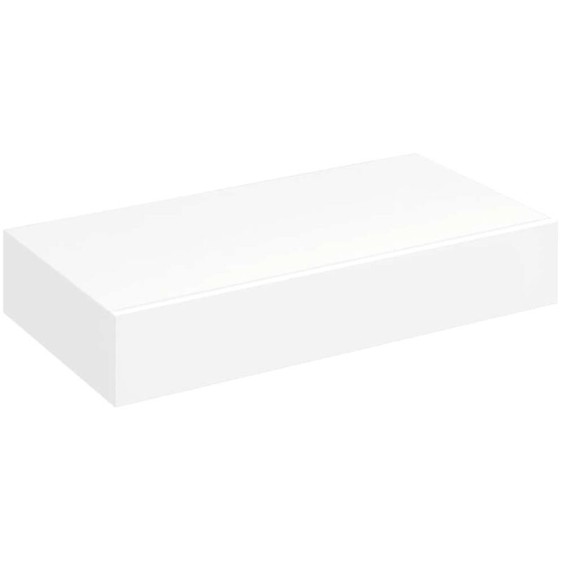 

vidaXL Estante de Pared Flotante con Cajón Blanco MDF - Blanco