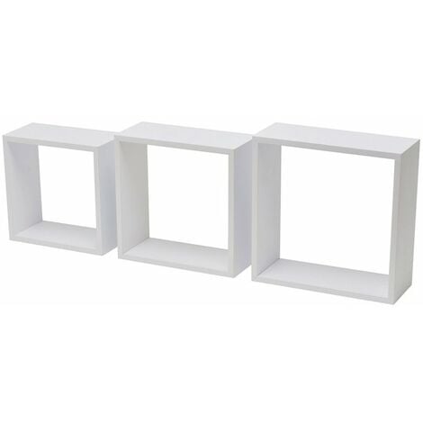 Estantería triple estantes forma de cubo