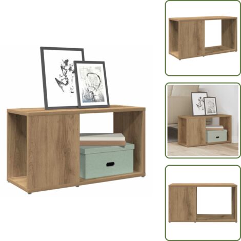 Estantería - vidaXL Mueble de TV madera de ingeniería roble artisan 60x24x32 cm - Mueble de oficina