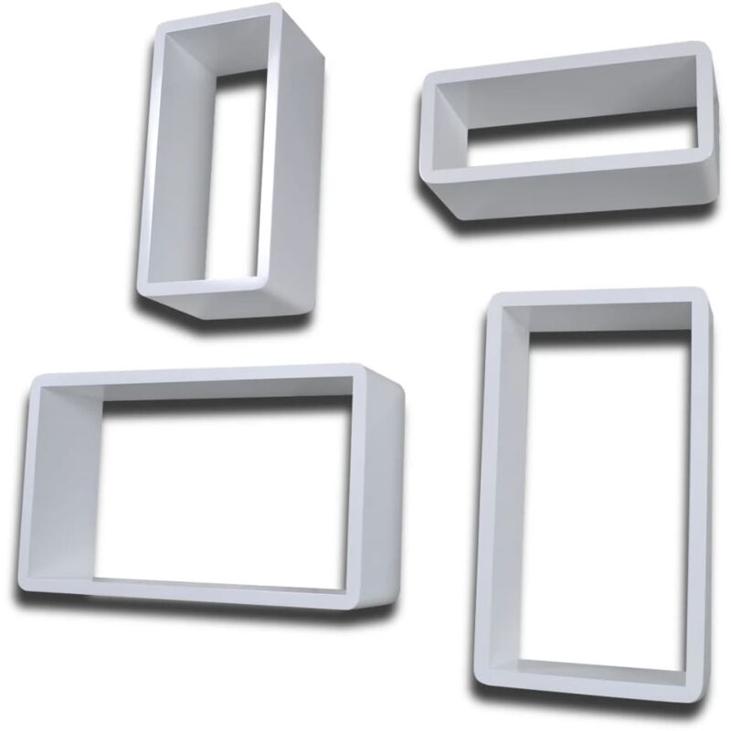 

Estanterías de cubos para pared 8 unidades blanco - Blanco - Vidaxl
