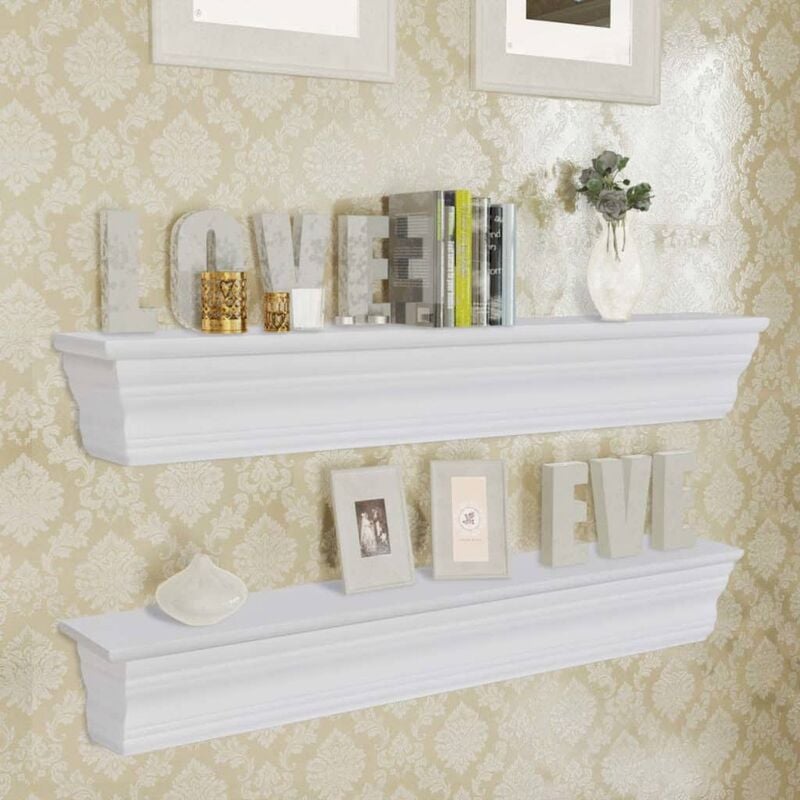 

estanterías de pared blancas Aaliyah 2 unidades
