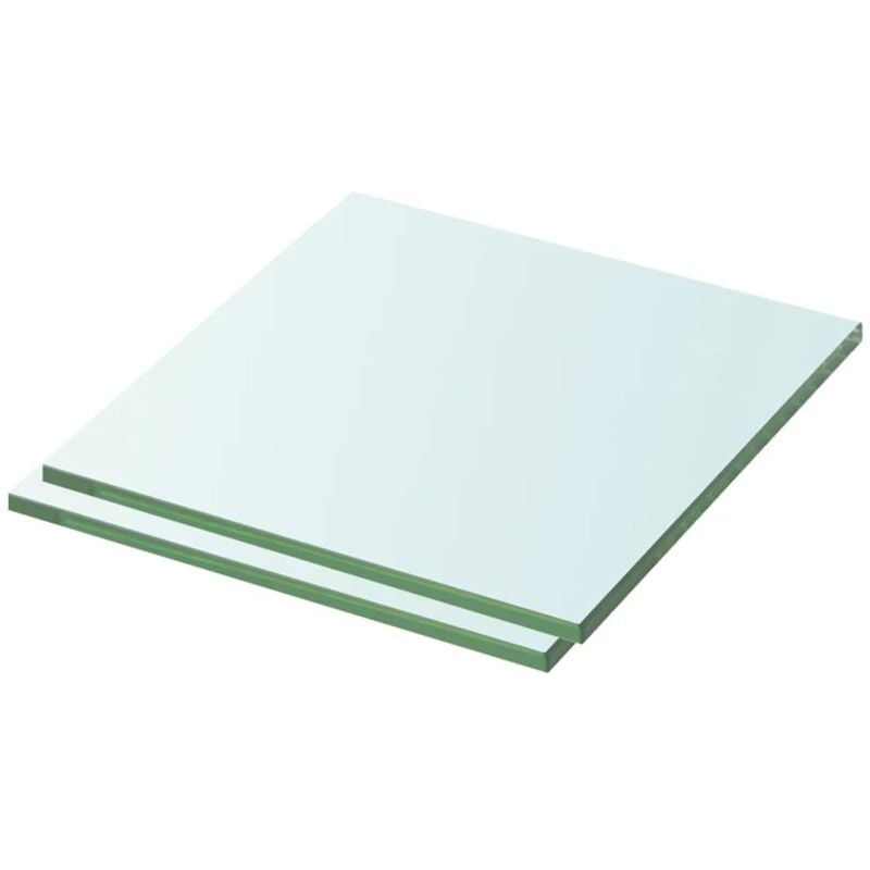 

vidaXL Panel de Estante de Vidrio Transparente 30x25 cm 2 Unidades - Transparente