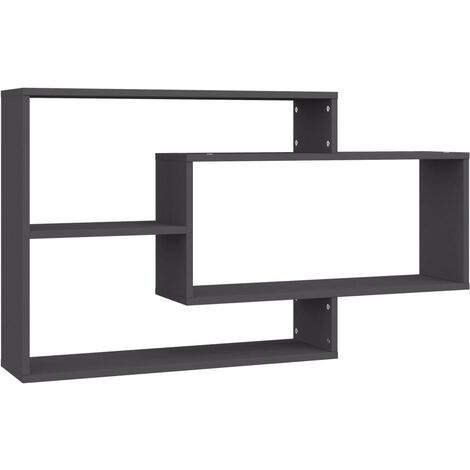 Estantes de Pared de Aglomerado Mobiliario Robusto Versátil Multicolor