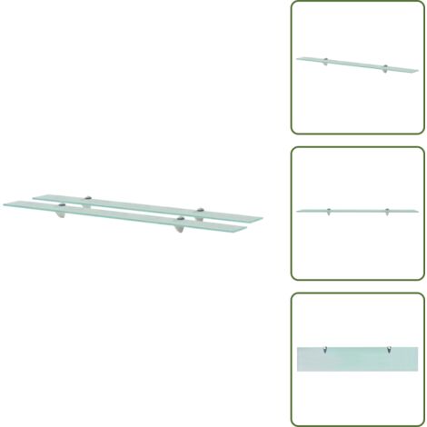 Estantes decorativos - vidaXL Estantes flotantes 2 unidades vidrio 8 mm 100x20 cm - Estantes para baño