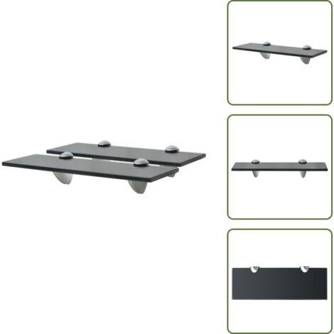 Estantes decorativos - vidaXL Estantes flotantes 2 unidades vidrio 8 mm 30x10 cm - Estantes para baño