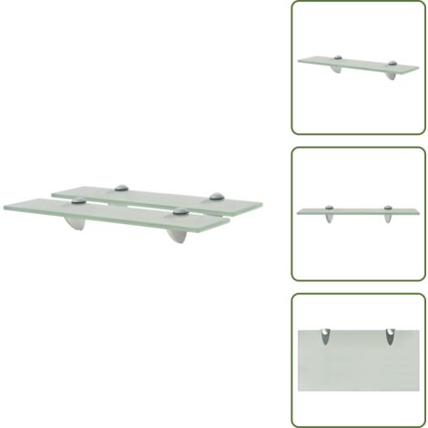 Estantes decorativos - vidaXL Estantes flotantes 2 unidades vidrio 8 mm 40x20 cm - Estantes para baño
