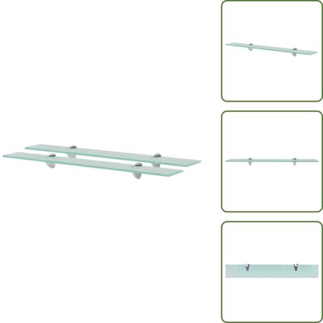 Estantes decorativos - vidaXL Estantes flotantes 2 unidades vidrio 8 mm 70x10 cm - Estantes para baño