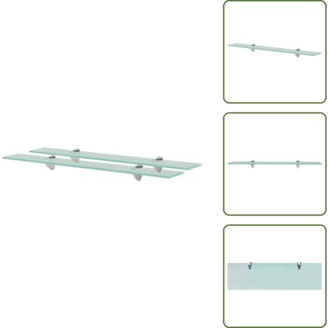 Estantes decorativos - vidaXL Estantes flotantes 2 unidades vidrio 8 mm 70x20 cm - Estantes para baño
