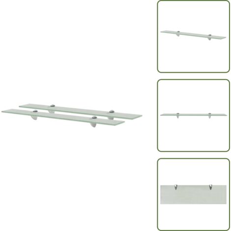 Estantes decorativos - vidaXL Estantes flotantes 2 unidades vidrio 8 mm 70x20 cm - Estantes para baño