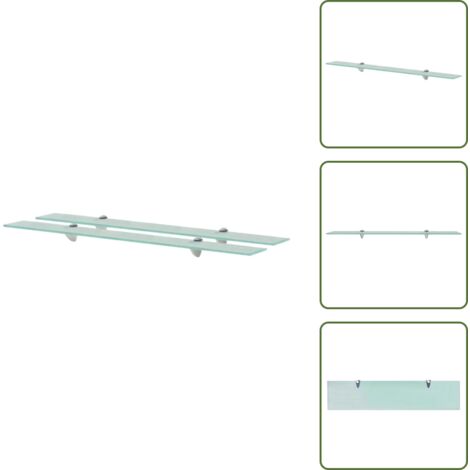 Estantes decorativos - vidaXL Estantes flotantes 2 unidades vidrio 8 mm 90x20 cm - Estantes para baño