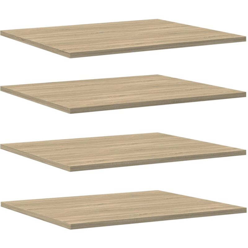 

vidaXL Estantes estantería 8 uds aglomerado roble Sonoma 60x50x1,5 cm - Marrón