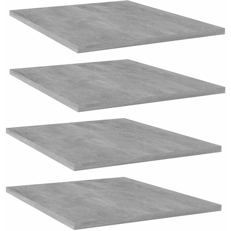 

Estantes estanteria 4 uds aglomerado gris hormigon 40x50x1,5 cm