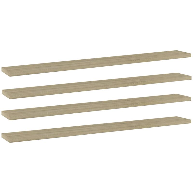 

BHD - Estantes estantería 4 uds aglomerado roble Sonoma 80x10x1,5 cm
