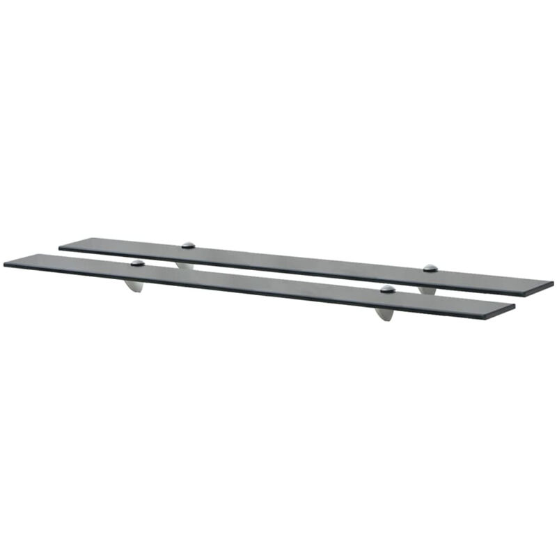

Asupermall - Estantes flotantes 2 unidades vidrio 8 mm 100x20 cm