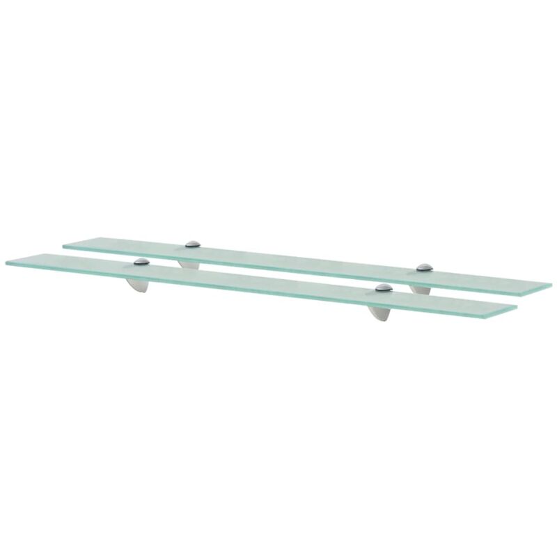 

Youthup - Estantes flotantes 2 unidades vidrio 8 mm 90x10 cm - Transparente