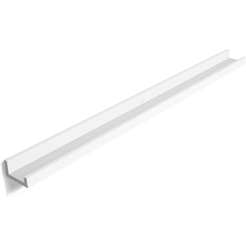

Songmics - Estantes murales Estanterías de Pared de Madera para Marcos de Fotos y Libros Blanco LWS46WT - Blanco