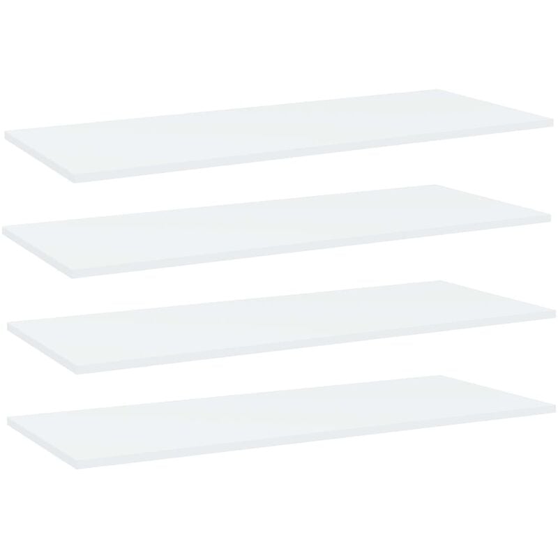 

Estantes para estantería 4 uds aglomerado blanco 100x40x1,5 cm - Blanco