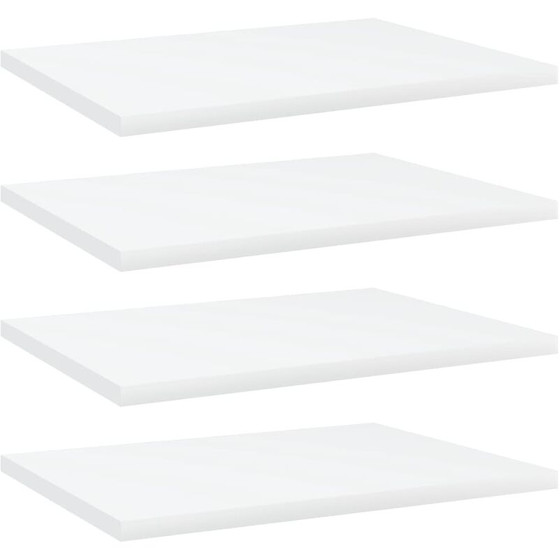 

Estantes para estantería 4 uds aglomerado blanco 40x30x1,5 cm - Blanco