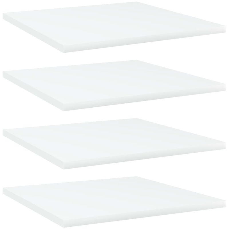 

Estantes para estantería 4 uds aglomerado blanco 40x40x1,5 cm - Blanco