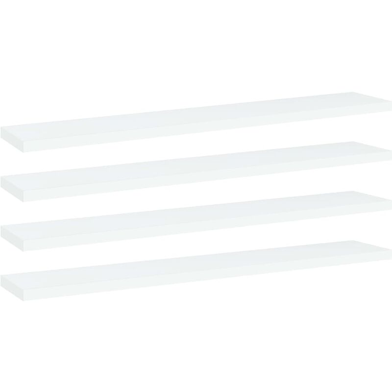 

Estantes para estantería 4 uds aglomerado blanco 60x10x1,5 cm - Blanco
