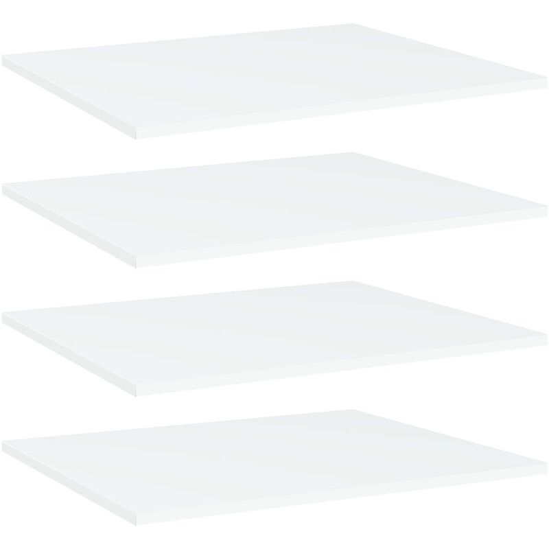 

Estantes para estantería 4 uds aglomerado blanco 60x50x1,5 cm - Blanco