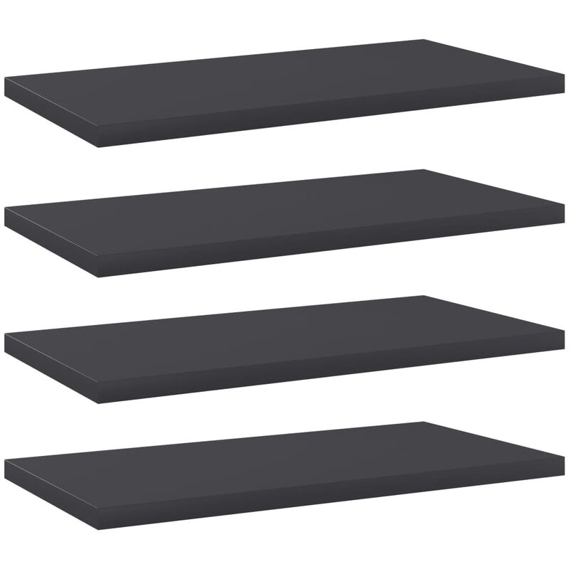 

Estantes para estantería 4 uds aglomerado gris 40x20x1,5 cm - Gris