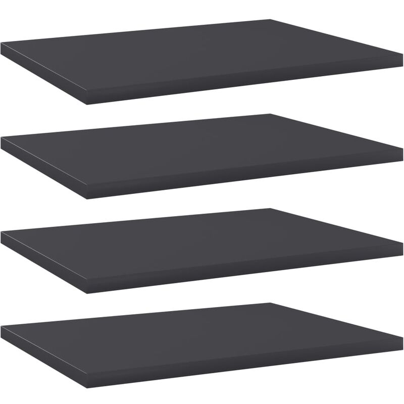 

Estantes para estantería 4 uds aglomerado gris 40x30x1,5 cm - Gris