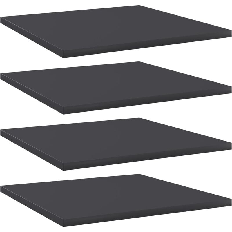 

Estantes para estantería 4 uds aglomerado gris 40x40x1,5 cm - Gris