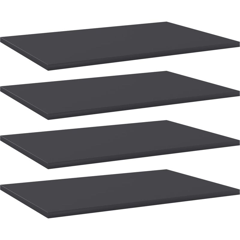 

Estantes para estantería 4 uds aglomerado gris 60x40x1,5 cm - Gris