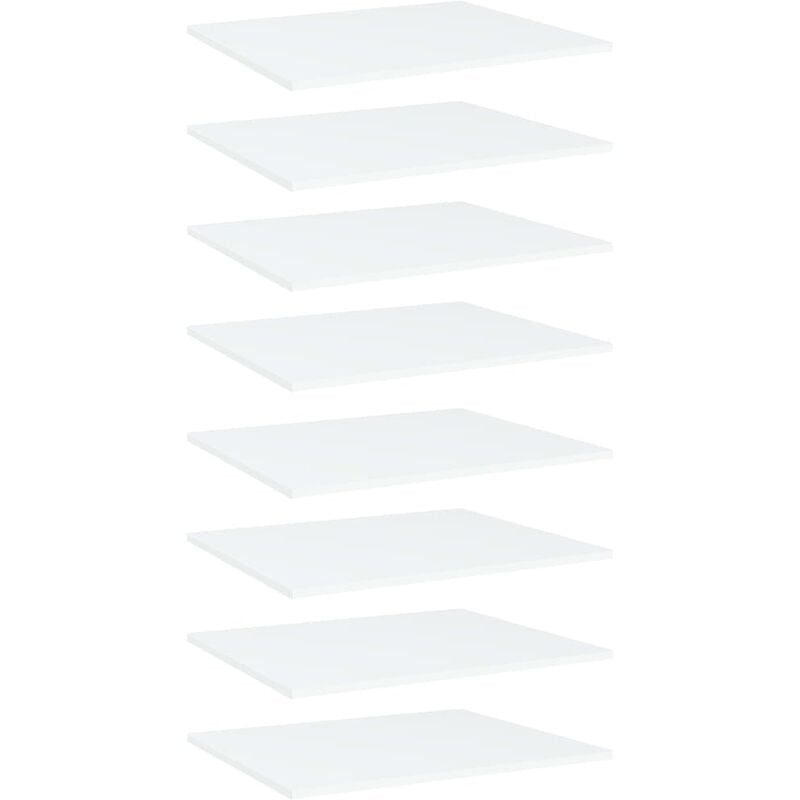 

Estantes para estantería 8 uds aglomerado blanco 60x50x1,5 cm - Blanco