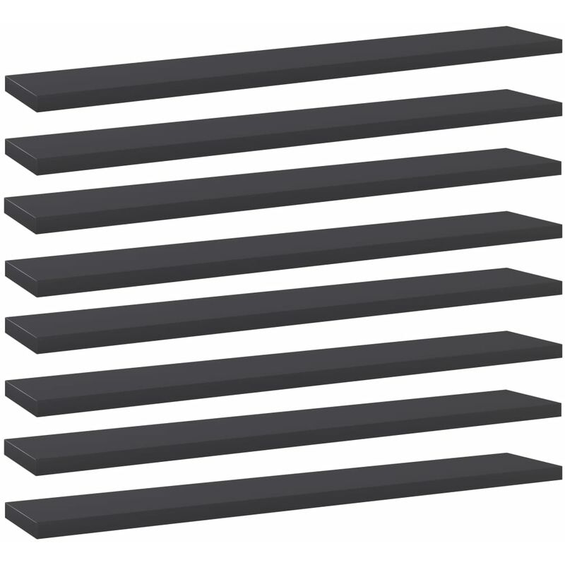 

Estantes para estantería 8 uds aglomerado gris 60x10x1,5 cm - Gris