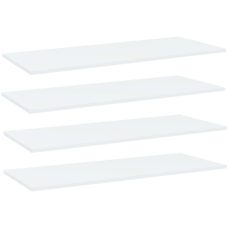 

Estantes para estanteria 4 uds aglomerado blanco 100x40x1,5 cm