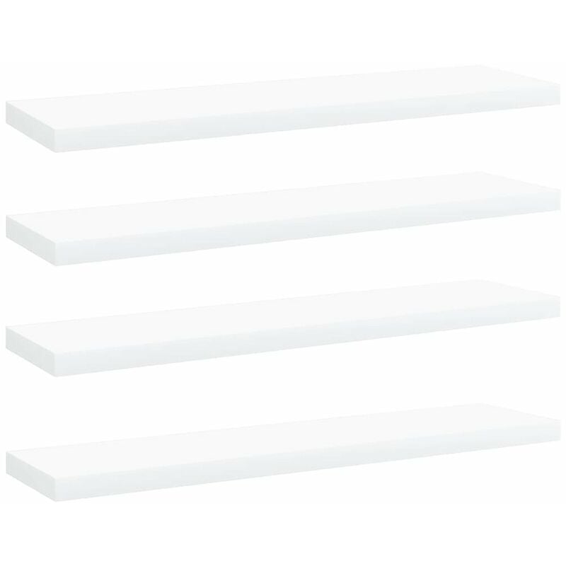 

Estantes para estanteria 4 uds aglomerado blanco 40x10x1,5 cm