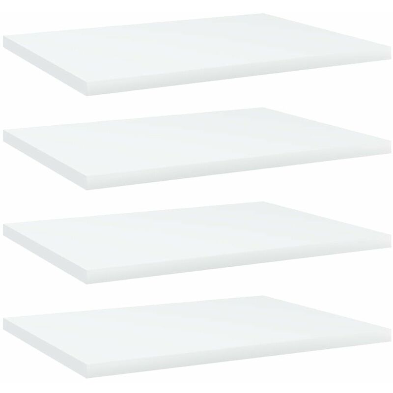 

Estantes para estanteria 4 uds aglomerado blanco 40x30x1,5 cm