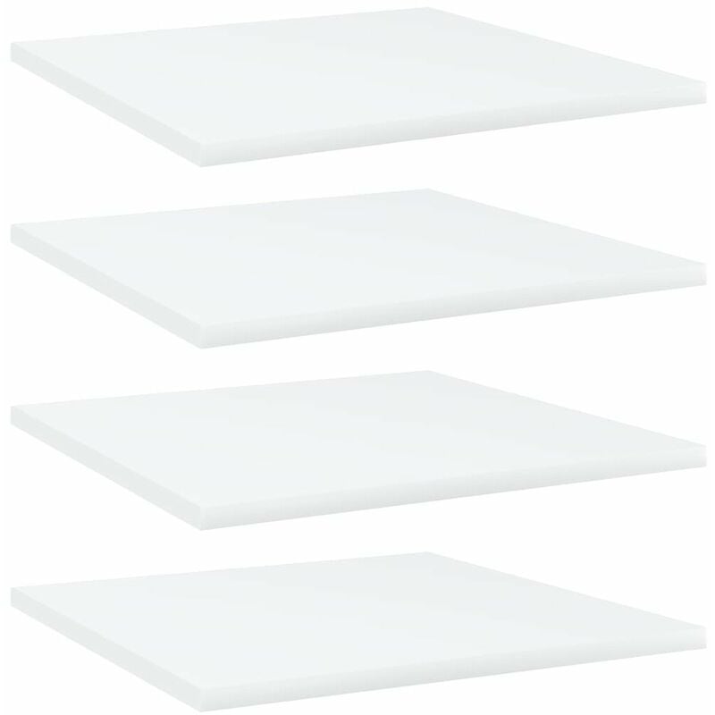 

Estantes para estanteria 4 uds aglomerado blanco 40x40x1,5 cm