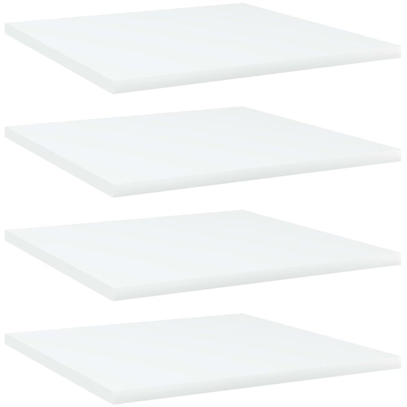 

Estantes para estantería 4 uds aglomerado blanco 40x40x1,5 cm