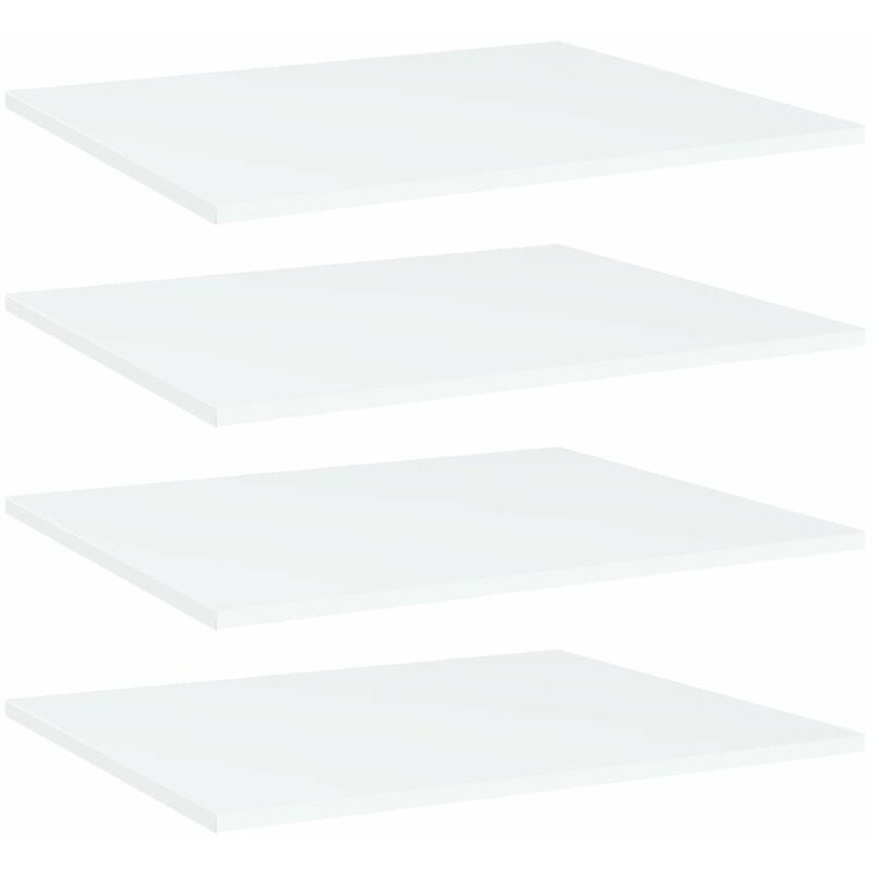 

Estantes para estanteria 4 uds aglomerado blanco 60x50x1,5 cm