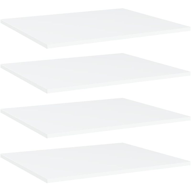 

Estantes para estantería 4 uds aglomerado blanco 60x50x1,5 cm