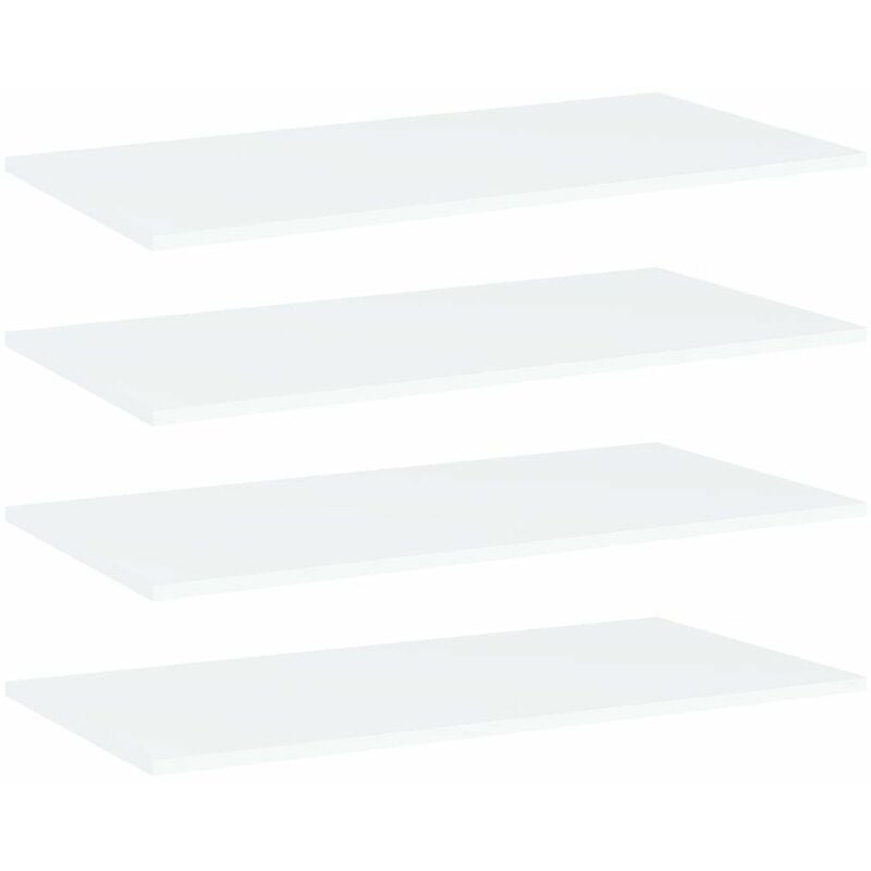 

Estantes para estanteria 4 uds aglomerado blanco 80x40x1,5 cm