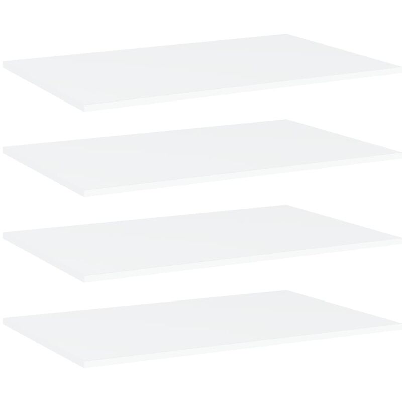 

Estantes para estantería 4 uds aglomerado blanco 80x50x1,5 cm