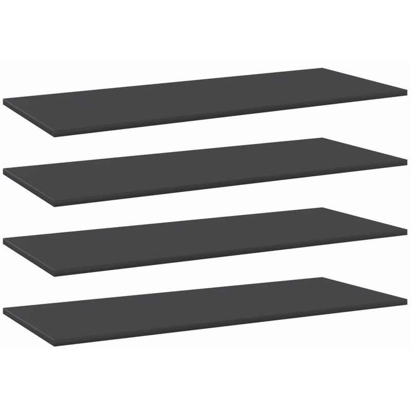 

Estantes para estanteria 4 uds aglomerado gris 100x40x1,5 cm