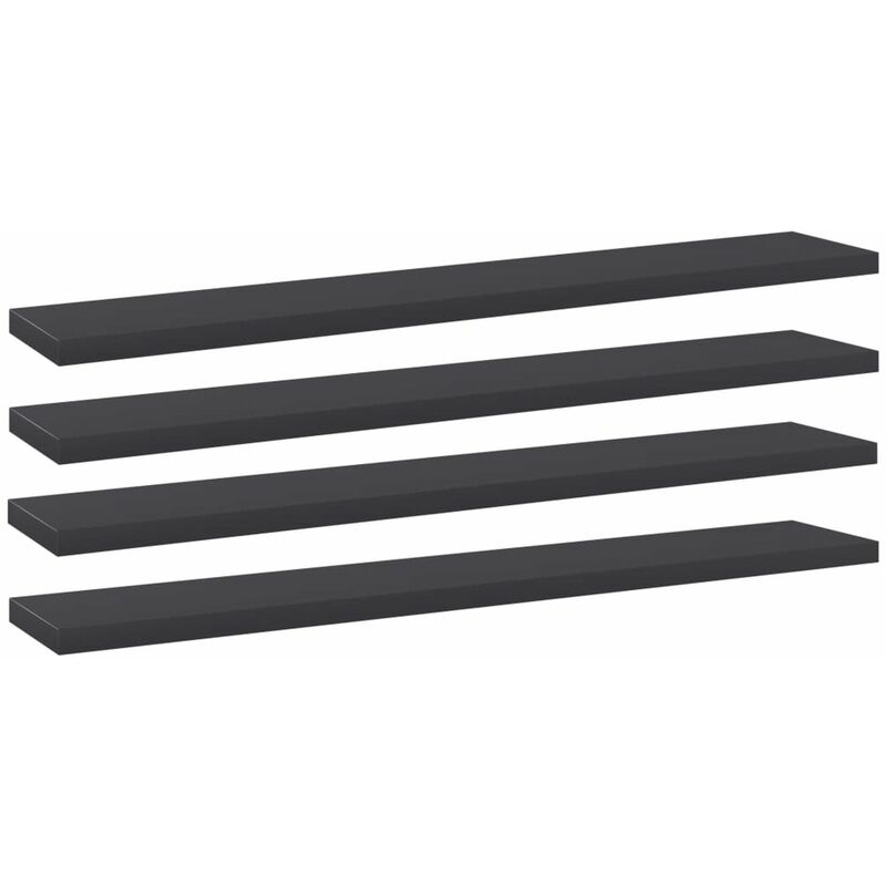 

Estantes para estanteria 4 uds aglomerado gris 60x10x1,5 cm