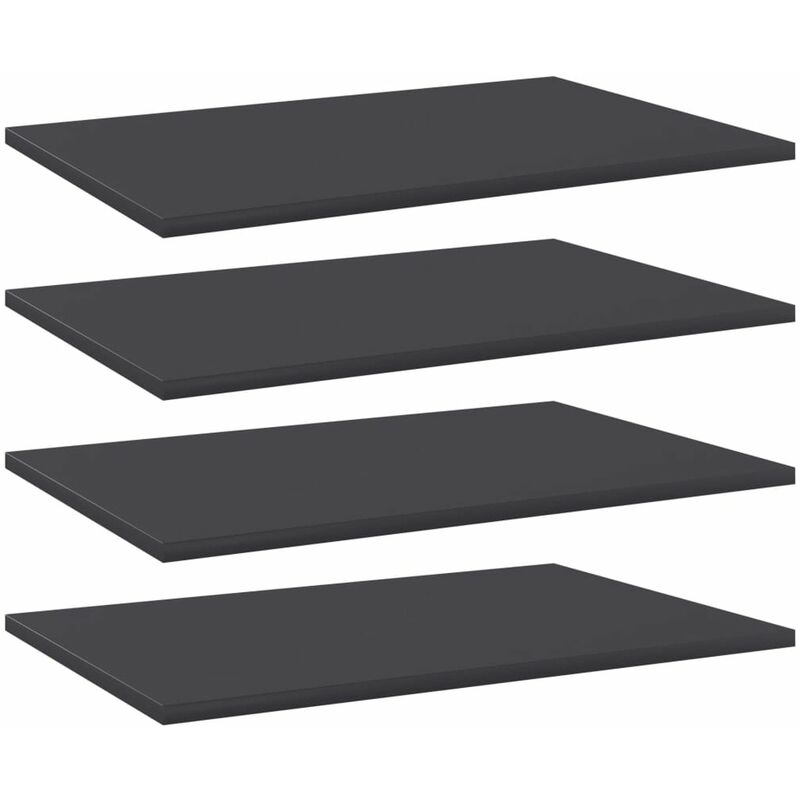 

Estantes para estanteria 4 uds aglomerado gris 60x40x1,5 cm